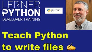 Python for non-programmers, lesson 11: Writing to files