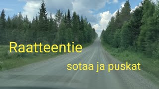 Raatteentie sotahistoria raapaisu ja puskaparkit.