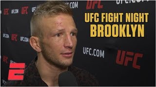 TJ Dillashaw angry after TKO loss to Henry Cejudo at UFC Fight Night: Brooklyn | MMA Sound