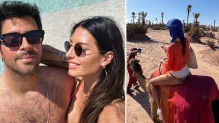 Elisabetta Gregoraci con il fidanzato Giulio Fratini in Marocco: la passeggiata sul cammello