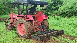 Mahindra 575 di tractor goes  9piont cultivater performance in solam stone land |mohantractor'slife