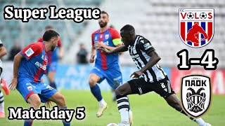 Volos NPS 1-4 PAOK FC | Highlights