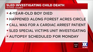 Coroner, SLED investigating 4-year-old’s death in Oconee County