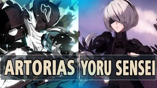 GBVSR:🔥Artorias (Siegfried) Vs Yoru Sensei (2B)🔥| High Level Gameplay.