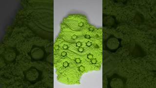 Crushing Green Kinetic Sand with a Clear Heel 👠💚 #asmr #kineticsand #squidgame #music #relaxing