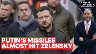 Russian Missiles Explode Metres From Zelensky and Greek PM Mitsotakis | Firstpost America