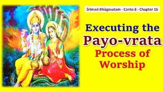 SB 8.16 Srimad Bhagavatam | Canto 8 | Chapter 16| Executing the Payo-vrata Process of Worship