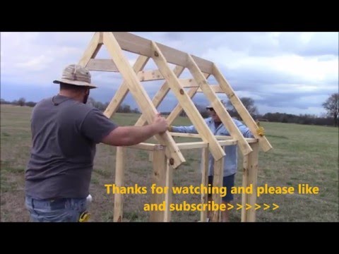 How to build a truss for a chicken coop (EASY) How to build a truss for a chicken coop (EASY)