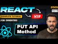React 19 Tutorial in Hindi #64 Update data with PUT API Method