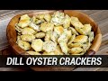 Dill Oyster Cracker Snacks - My family's favorite Christmas holiday treat!