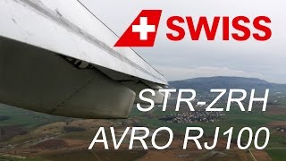 Swiss Avro RJ100 flight Stuttgart - Zurich trip report