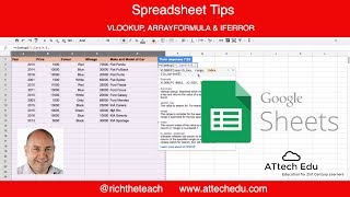 Spreadsheet Tips: Vlookup, Arrayformula, Iferror explained - match data from another worksheet