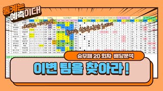 [스포츠토토] 축구토토 승무패 20회 이월회차 1등 가봅시다