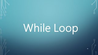 20- While Loop in Python (Arabic)