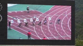 一般男子100m予選2組＠第10回 田島直人記念陸上競技大会