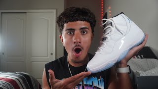 ASMR EARLY PAIR JORDAN 11 SNEAKER REVIEW/UNBOXING AND TALKING ABOUT MY NEW/FIRST JOB!!!!