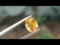 absolutely beautiful 2.01ct golden yellow natural brazilian beryl.