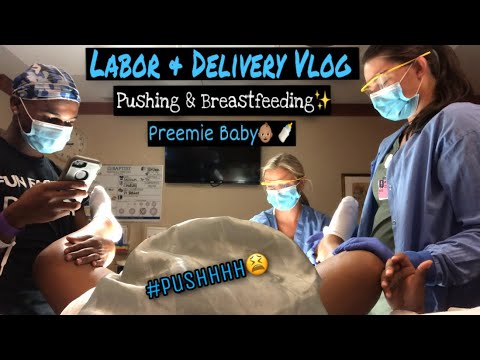 *RAW AND REAL* LABOR & DELIVERY | BIRTH VLOG | PREMATURE BABY ♡ - YouTube