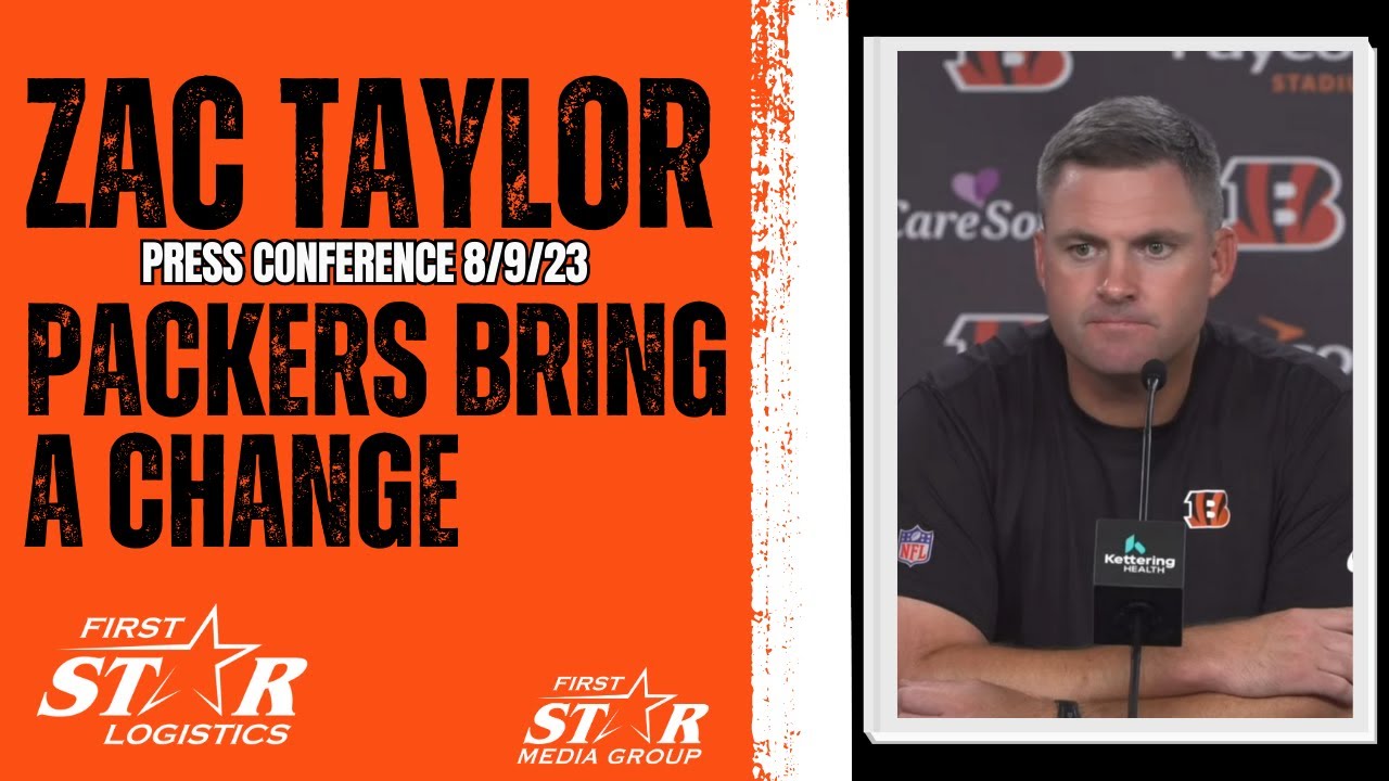 Bengals HC Zac Taylor Press Conference | Packers Bring A Change - YouTube