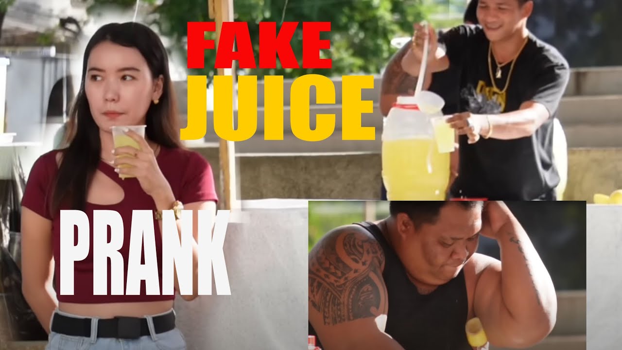 Fake Juice Public Prank Subrang Asim Daw Youtube