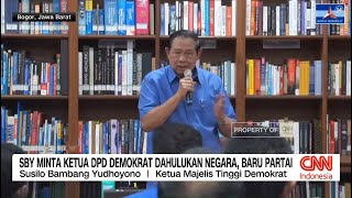 SBY Minta Ketua DPD Demokrat Dahulukan Negara, Baru Partai