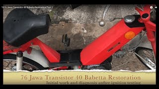 1976 Jawa Transistor 40 Babetta Restoration Part 1