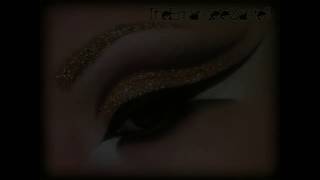 Christmas Make Up Tutorial - Glittery Gold (Gold \u0026 Glitter) trucco Natale