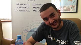 Aug 10 -- Meet ERIC ZAKHARIAN --- Armenian Assembly of America Summer Intern!