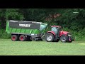 gras oprapen met case ih puma 225 cvx en nieuwe fendt tigo xr 65 d zandman beerze 2018