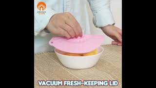 Universal Silicone Suction Lid, Easy Vacuum