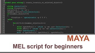 Mel script for dummies