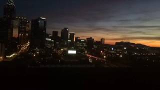 Atlanta skyline sunset timelapse