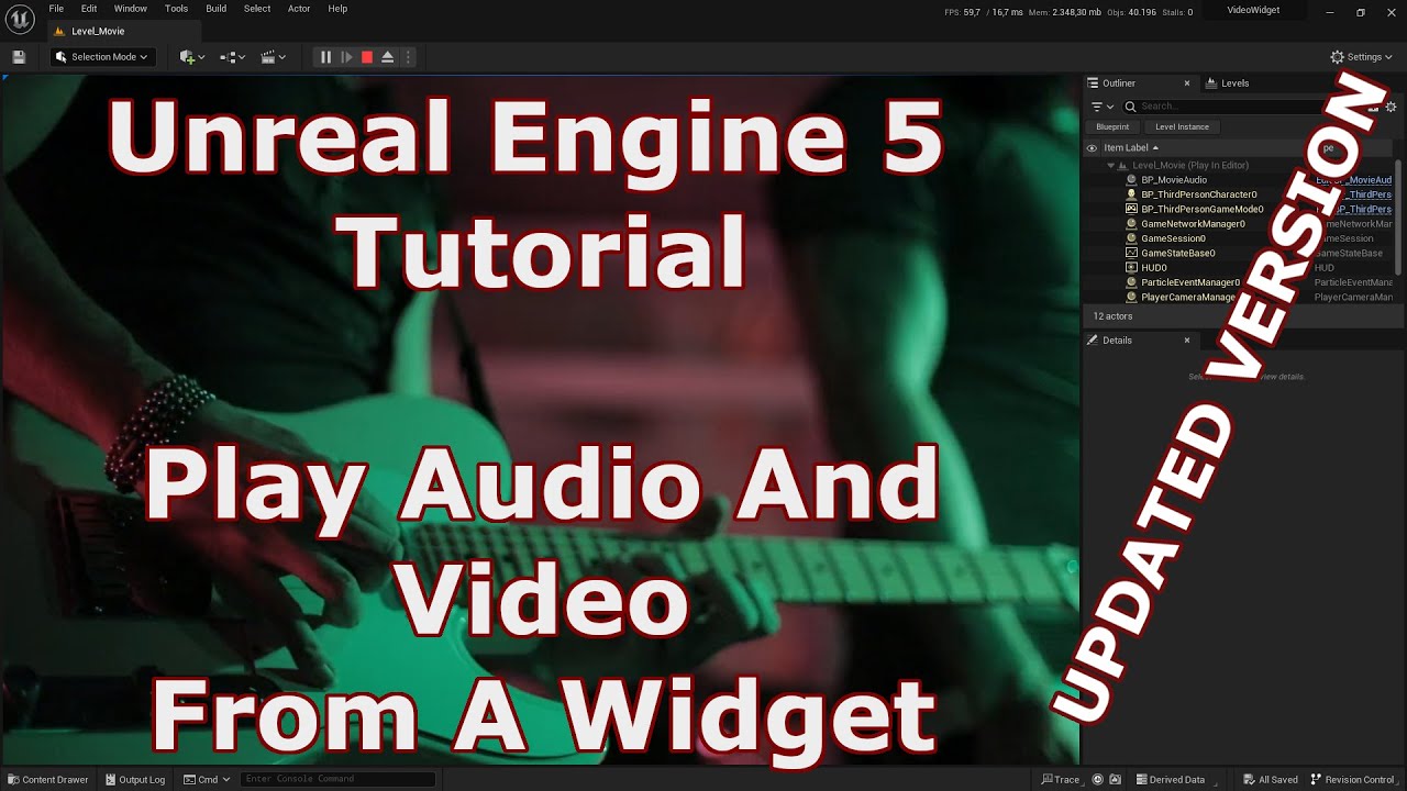 Ue5 Tutorial Add Video To A Widget New Version Youtube Ue5 Tutorial Add Video To A Widget New Version Youtube