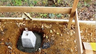 土留め 基礎工事 束石の設置 (DIY) 【物置増築工事】