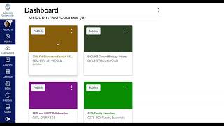 Can't find my Canvas course on the dashboard