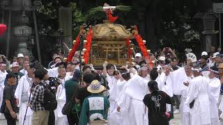 御神輿入場　成田山大本堂前にて安全祈願、鏡開き、山車・屋台競演！　成田祇園祭2019　初日　00023