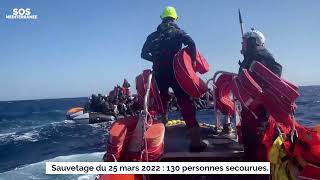 Sauvetage du 25 mars 2022 par l'#OceanViking - SOS MEDITERRANEE