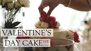 2 MINUTE VALENTINE'S DAY CAKE!!! | Easy Quick Festive Cake