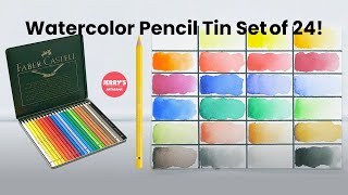 Unbox and Swatch - Faber-Castell Albrecht Durer Watercolor Pencil Tin Set of 24