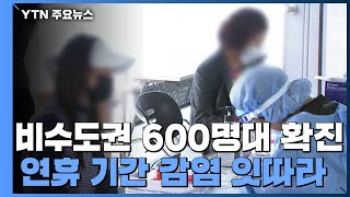 비수도권 신규 확진 600명대...연휴 기간 집단 감염 잇따라 / YTN