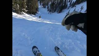 Snowbasin 1/2/23 Snow king off piste moguls