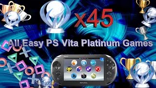 Top 45 Easy PS Vita Platinum Games