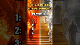 Top 4 Zodiac Signs With the Rare Intelligence #zodiacsignsexplained #zodiacwhisperer #shorts