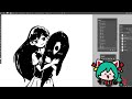 How OMOCAT draws Mari and Something - OMOCAT Art Livestream 11/05/22