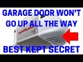 How To Fix Garage Doors That Won't Go Up All The Way