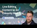 Live Editing an Eleventy Project in CloudCannon with Bookshop