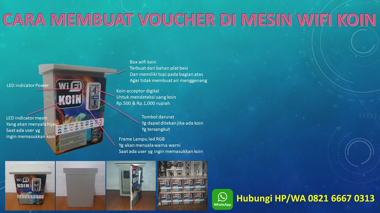 CARA MEMBUAT VOUCHER DI MESIN WIFI KOIN - YouTube