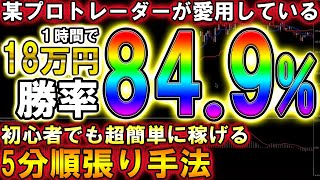 大学生のA君が18万円を3日で稼ぎだした短期間で超簡単に儲かる5分順張り手法公開【バイナリー初心者＆副業】