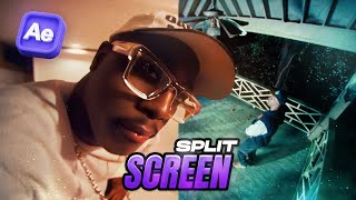EASY SPLIT SCREEN OVERLAP EFFECT (After Effects)