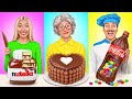 Me vs Grandma Chocolate Food Challenge | Funny Moments by Choco DO